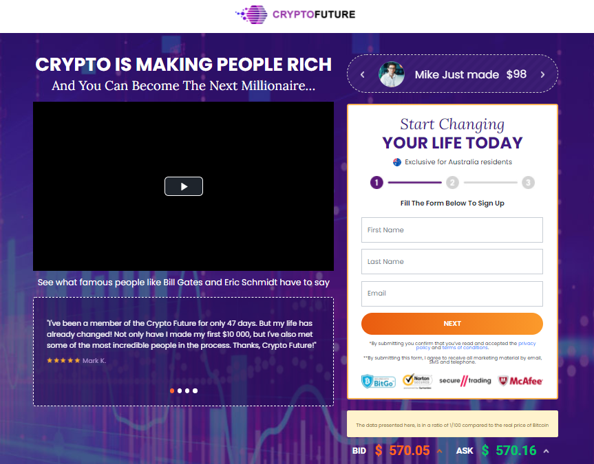 Crypto Future Screenshot
